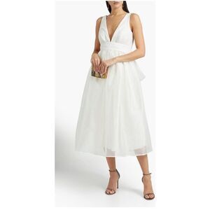 NWT Sachin & Babi Tea Length Organza Bow Dress Size 10